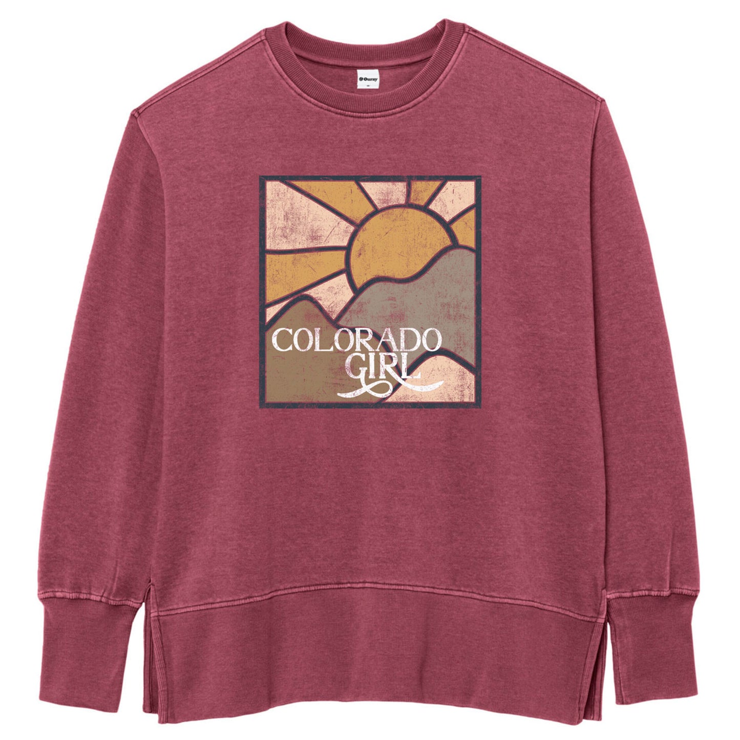 Colorado Girl Weathered Fleece Crew