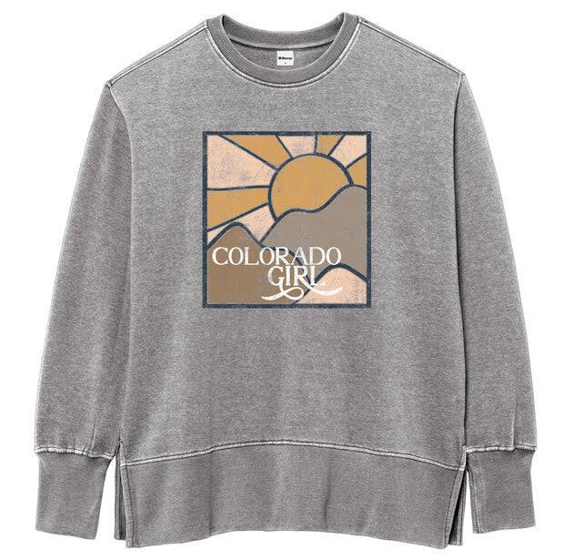Colorado Girl Weathered Fleece Crew