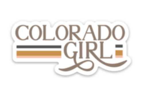Colorado Girl Retro Sticker