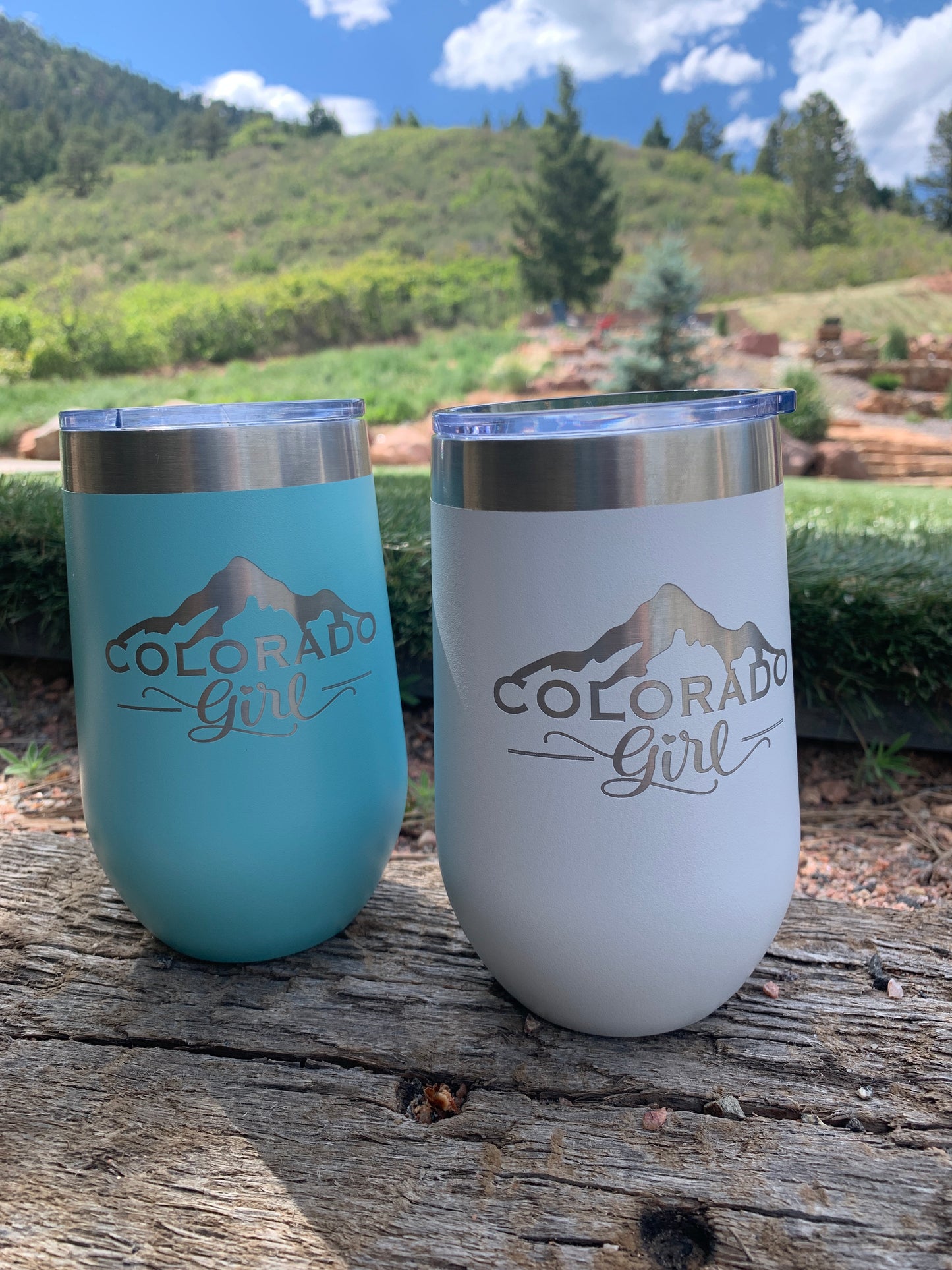 Rocky Mountain Colorado Girl Wine Tumber
