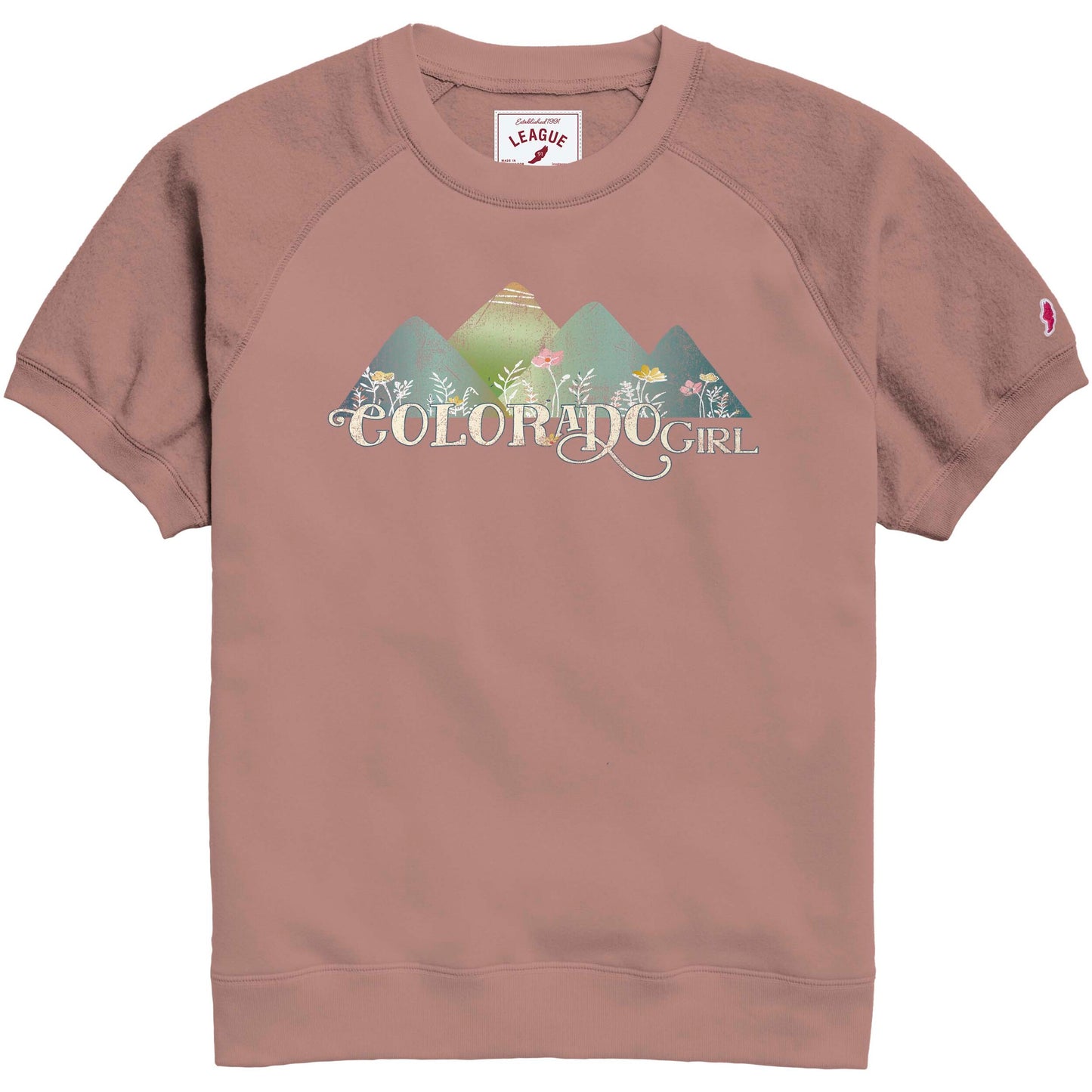 Reverse Fleece Wildflower Short Sleeve