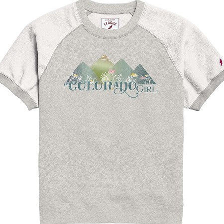 Reverse Fleece Wildflower Short Sleeve