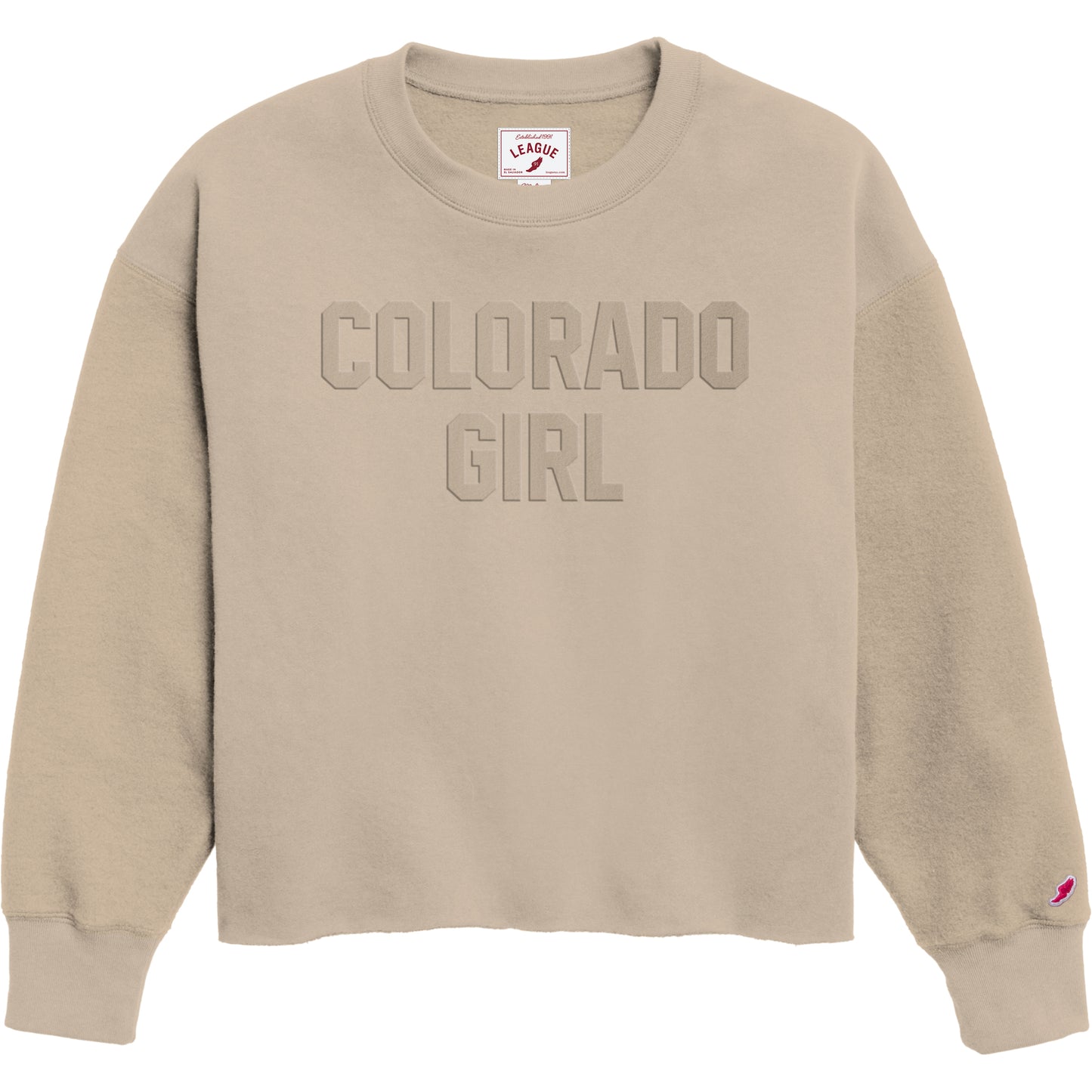 Colorado Girl Reverse Fleece Oversized Midline Crew