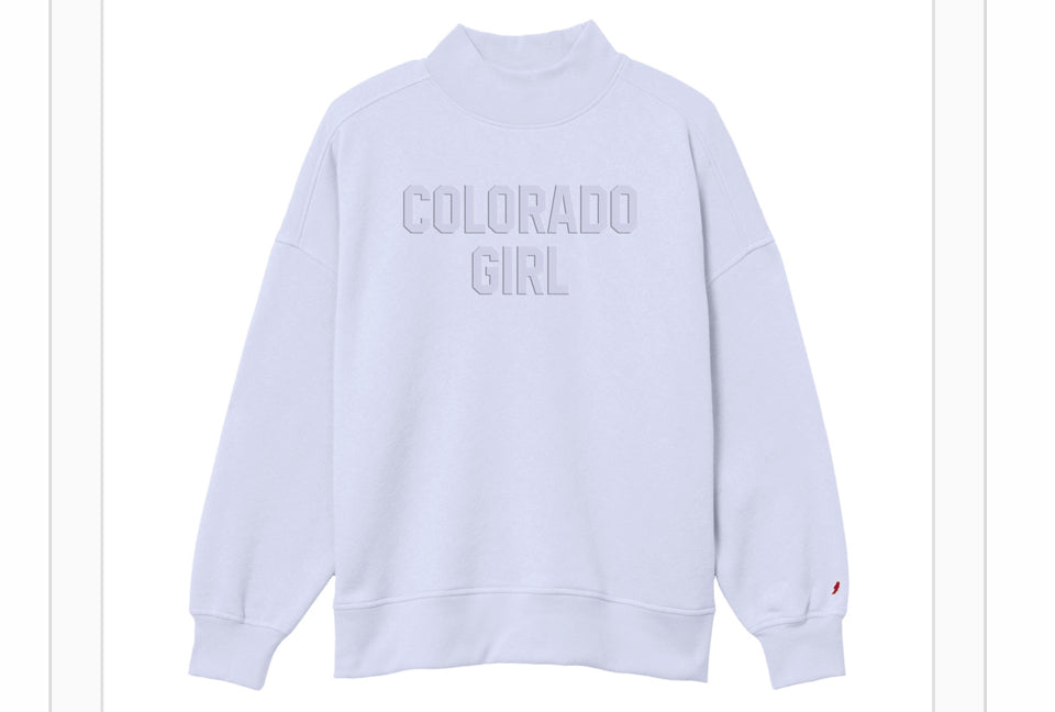 Colorado Girl Reverse Fleece Diana Mock