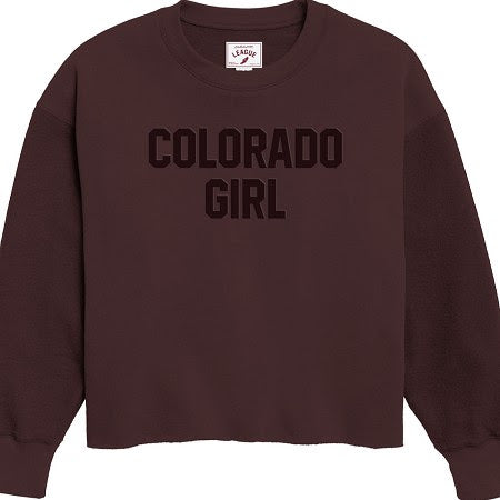 Colorado Girl Reverse Fleece Oversized Midline Crew