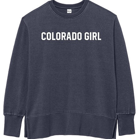 Colorado Girl Weathered Fleece Set Crew - PREORDER