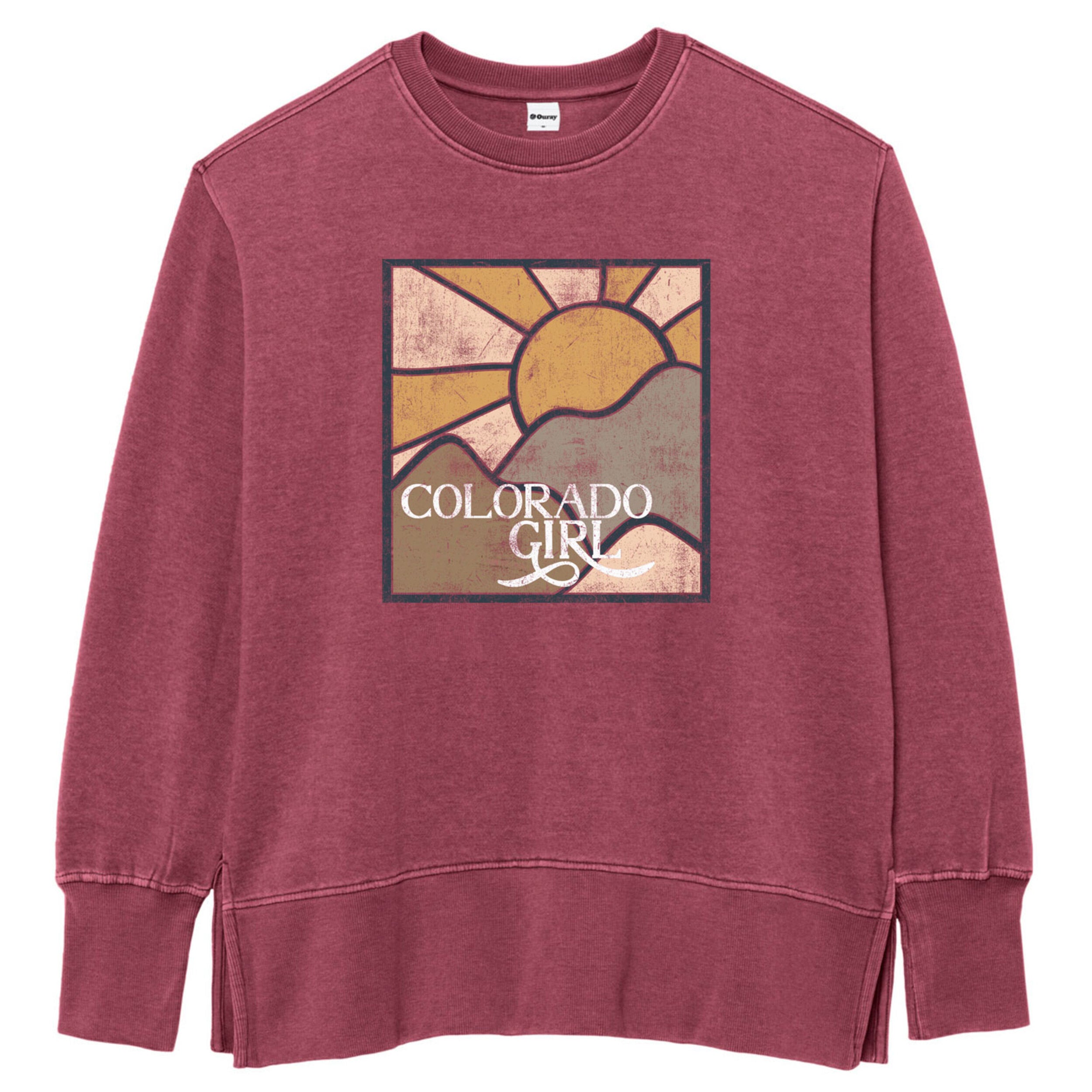 Colorado Girl Weathered Fleece Crew