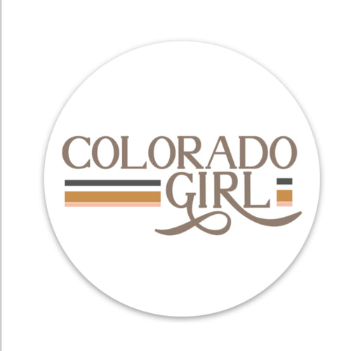 Colorado Girl Retro Sticker
