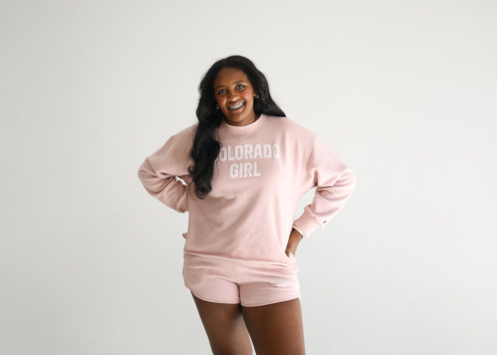 Colorado Girl Reverse Fleece Oversized Midline Crew
