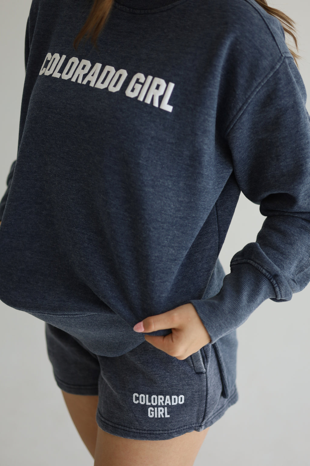Colorado Girl Weathered Fleece Crew