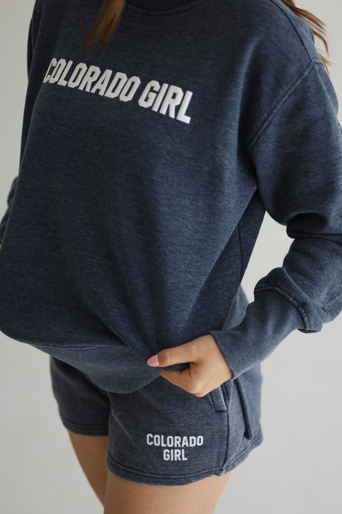 Colorado Girl Weathered Fleece Crew