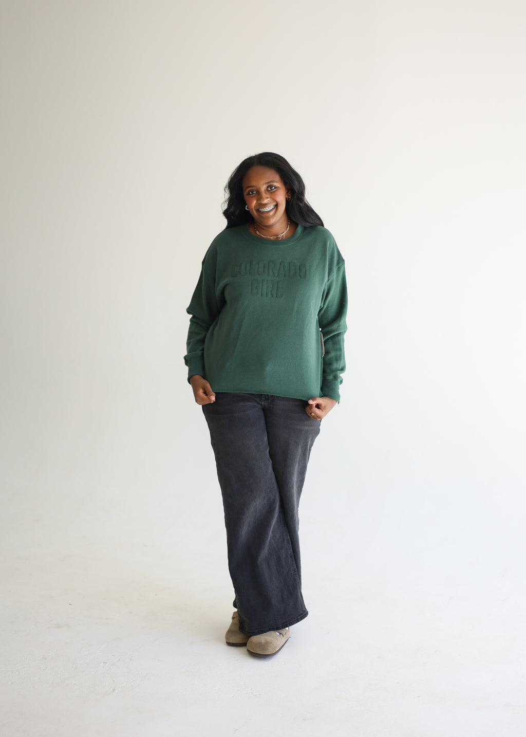 Colorado Girl Reverse Fleece Oversized Midline Crew