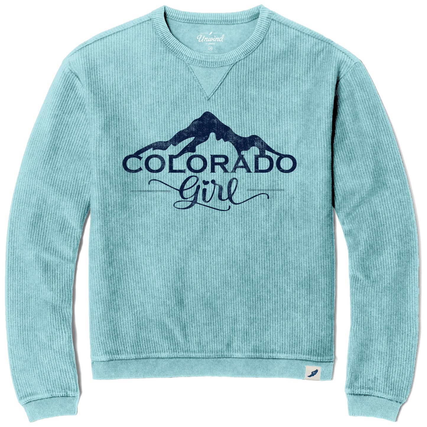 Rocky Mountain Colorado Girl Corduroy Crew