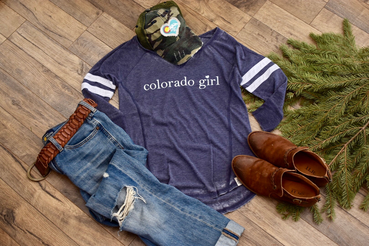 Camo Colorado Girl Trucker Hat
