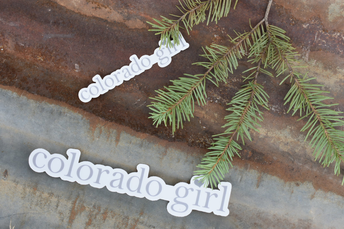 Colorado Girl Grey Die Cut Stickers