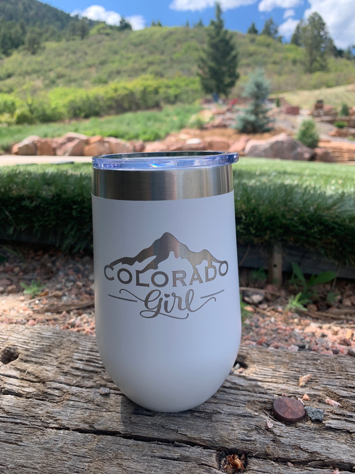 Rocky Mountain Colorado Girl Wine Tumber